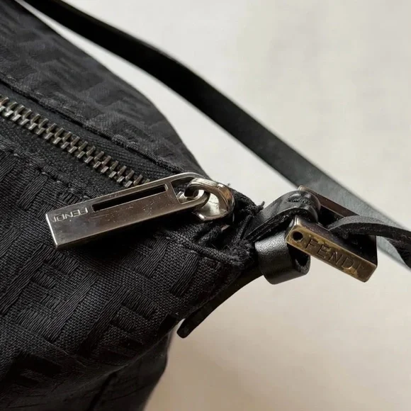 SOLD!!!! Fendi Black Monogram Shoulder Bag - Picture 2 of 5